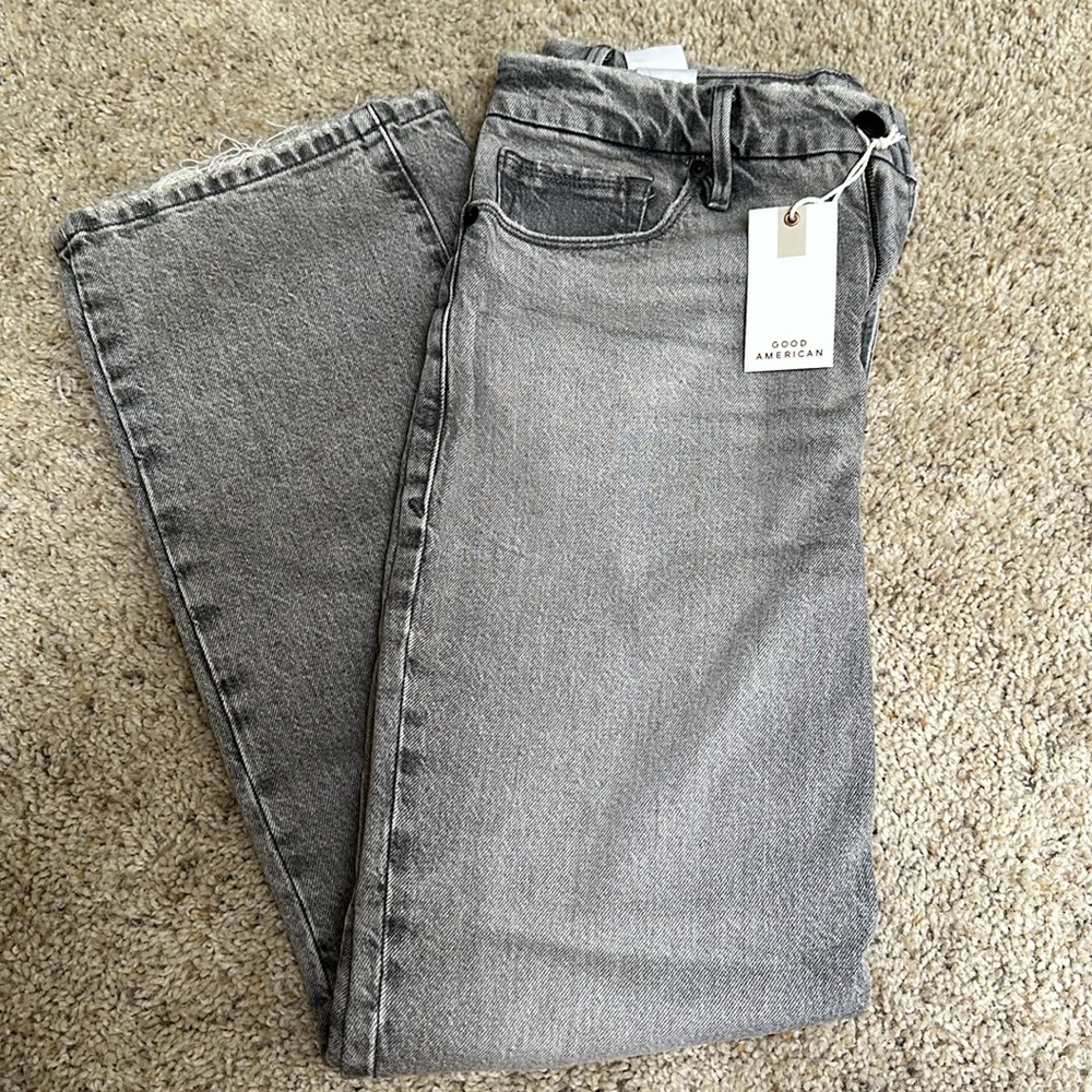 Good American Grey Washed Denim Brand New 6